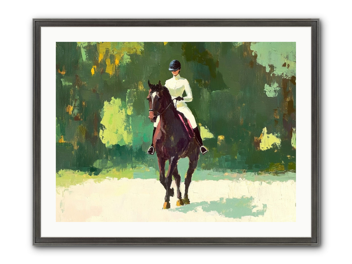 Polished Rhythm Framed Print - Slimwoods Black/Silver 32x24