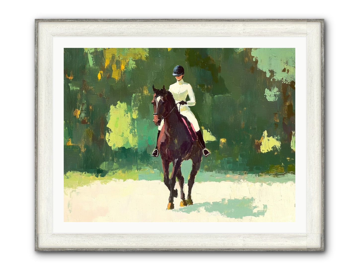 Polished Rhythm Framed Print - Driftwood White 40x30