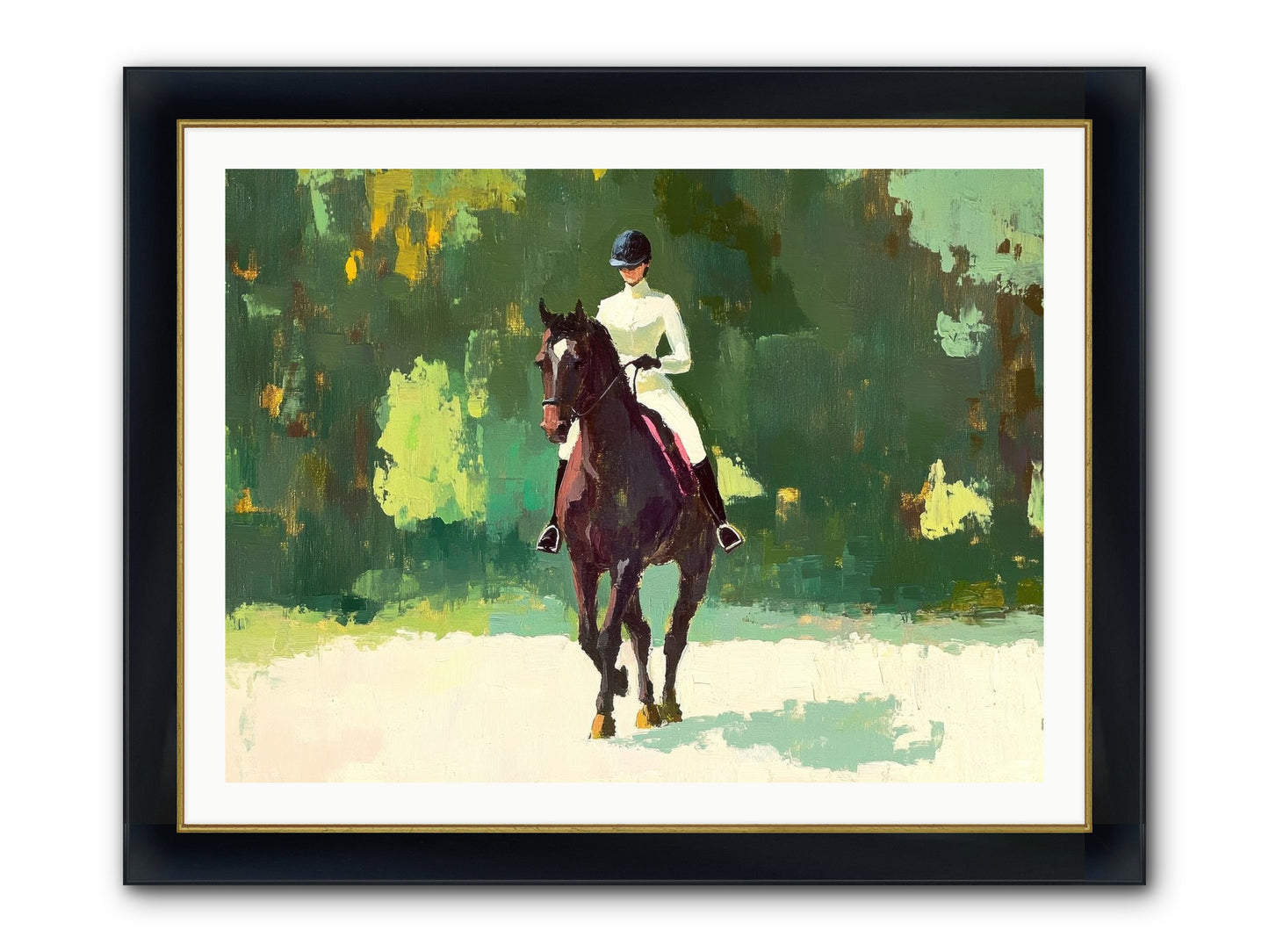 Polished Rhythm Framed Print - Wide Black w/Gold 40x30