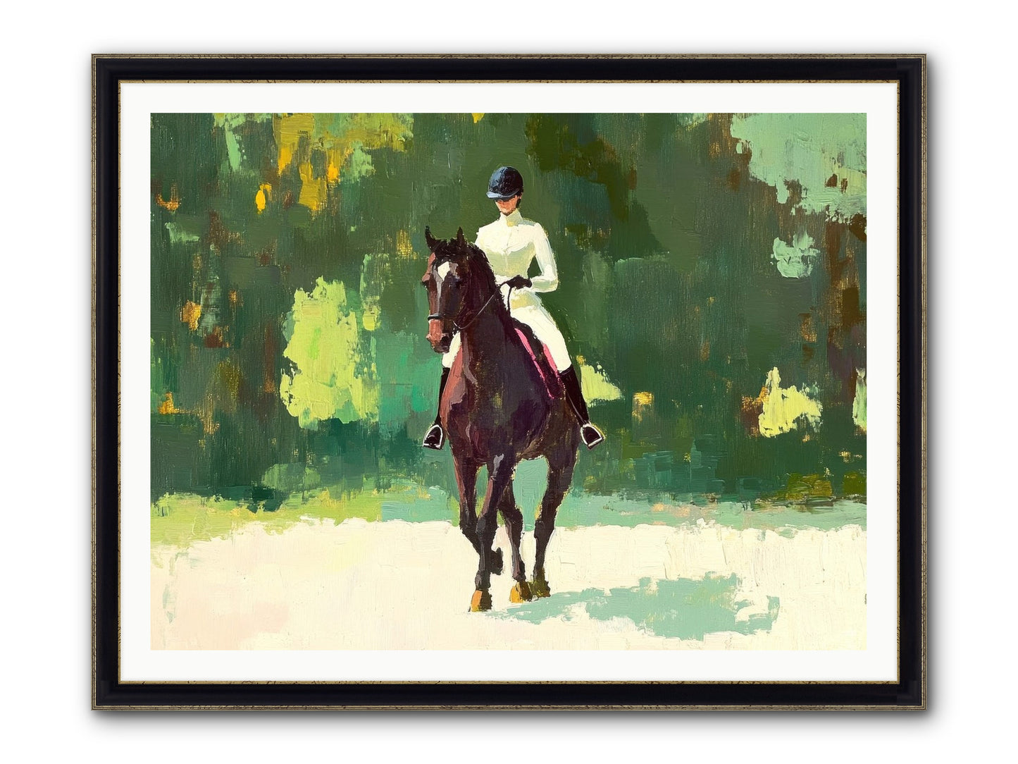 Polished Rhythm Framed Print - Black & Gold 48x36