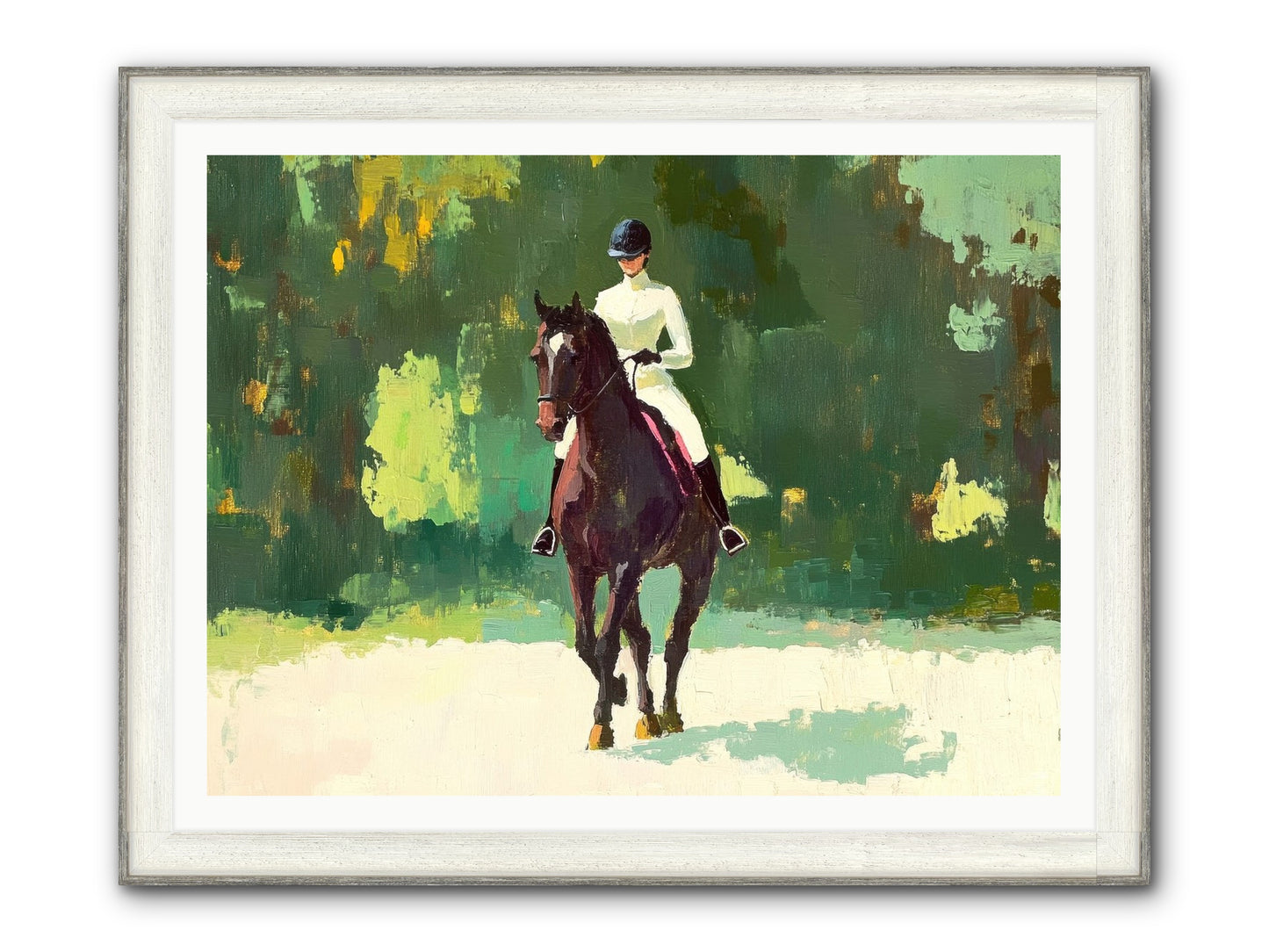Polished Rhythm Framed Print - Driftwood White 48x36