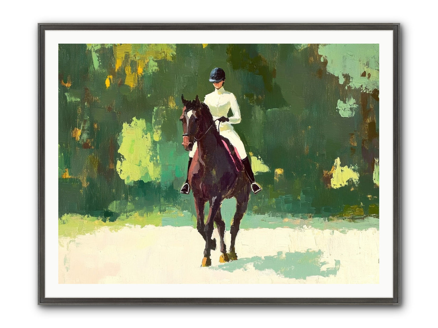 Polished Rhythm Framed Print - Slimwoods Black/Silver 48x36