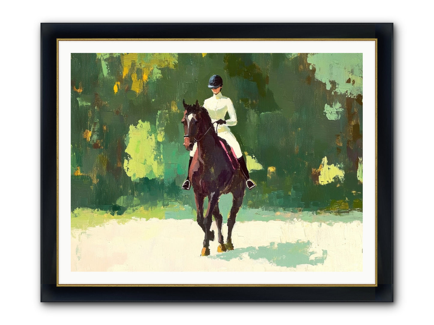 Polished Rhythm Framed Print - Wide Black w/Gold 48x36