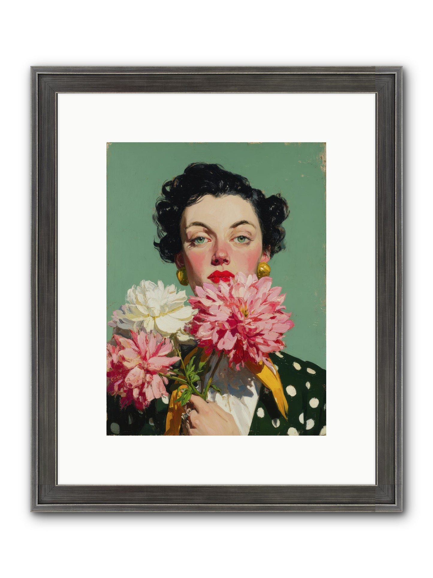 Polite Mischief & Co. Framed Print - Slimwoods Black/Silver 9x12