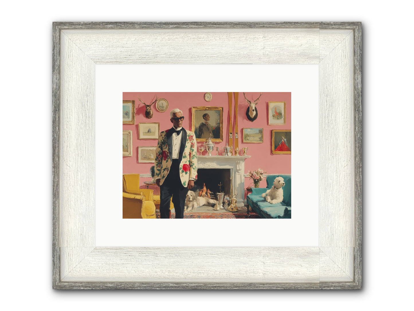Polite Storm & Co. Framed Print - Driftwood White 12x9