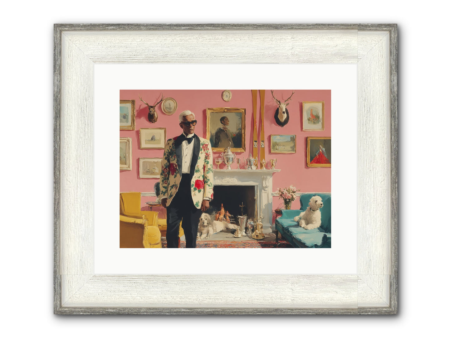 Polite Storm & Co. Framed Print - Driftwood White 16x12