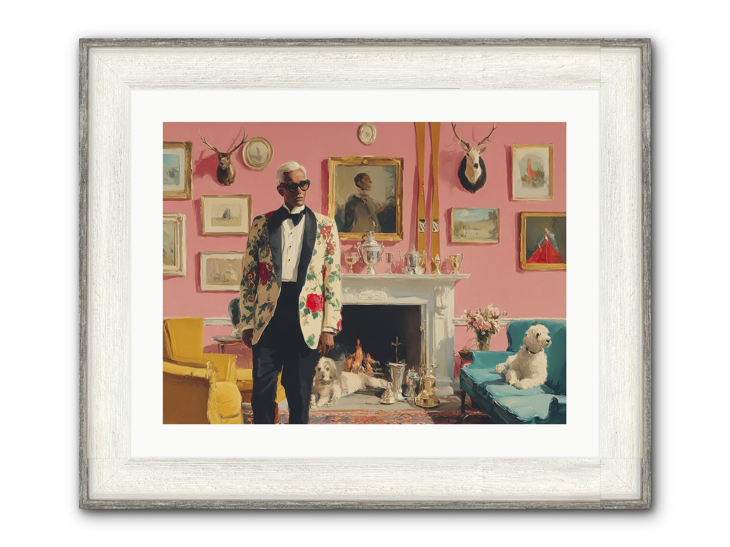 Polite Storm & Co. Framed Print - Driftwood White 24x18