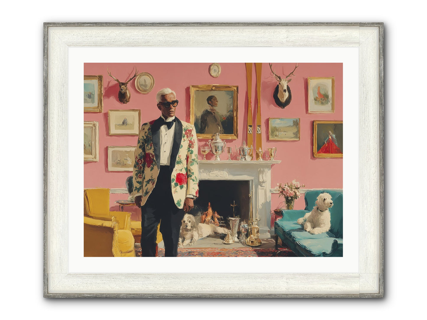 Polite Storm & Co. Framed Print - Driftwood White 32x24