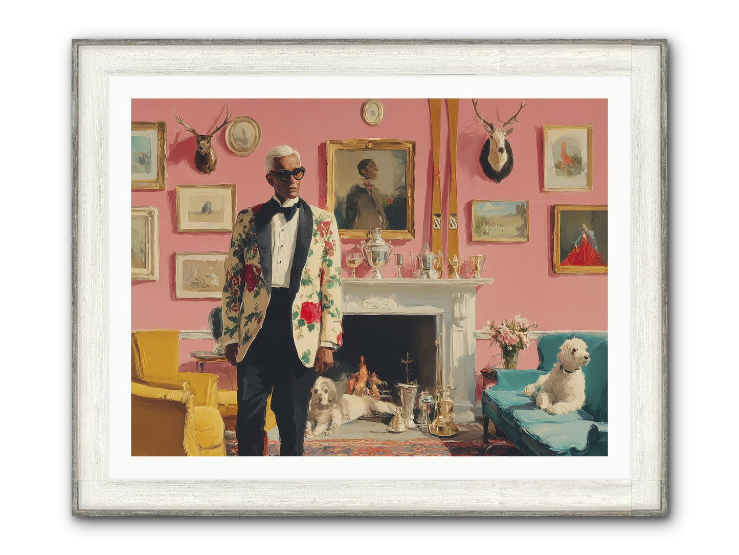Polite Storm & Co. Framed Print - Driftwood White 40x30