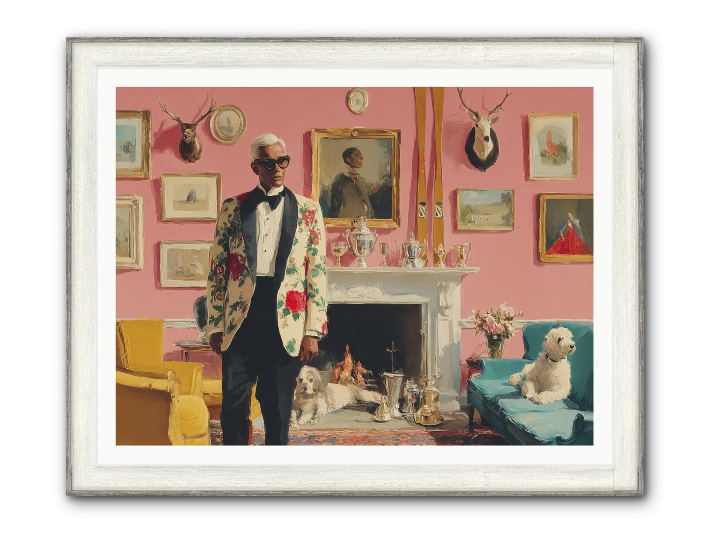 Polite Storm & Co. Framed Print - Driftwood White 48x36