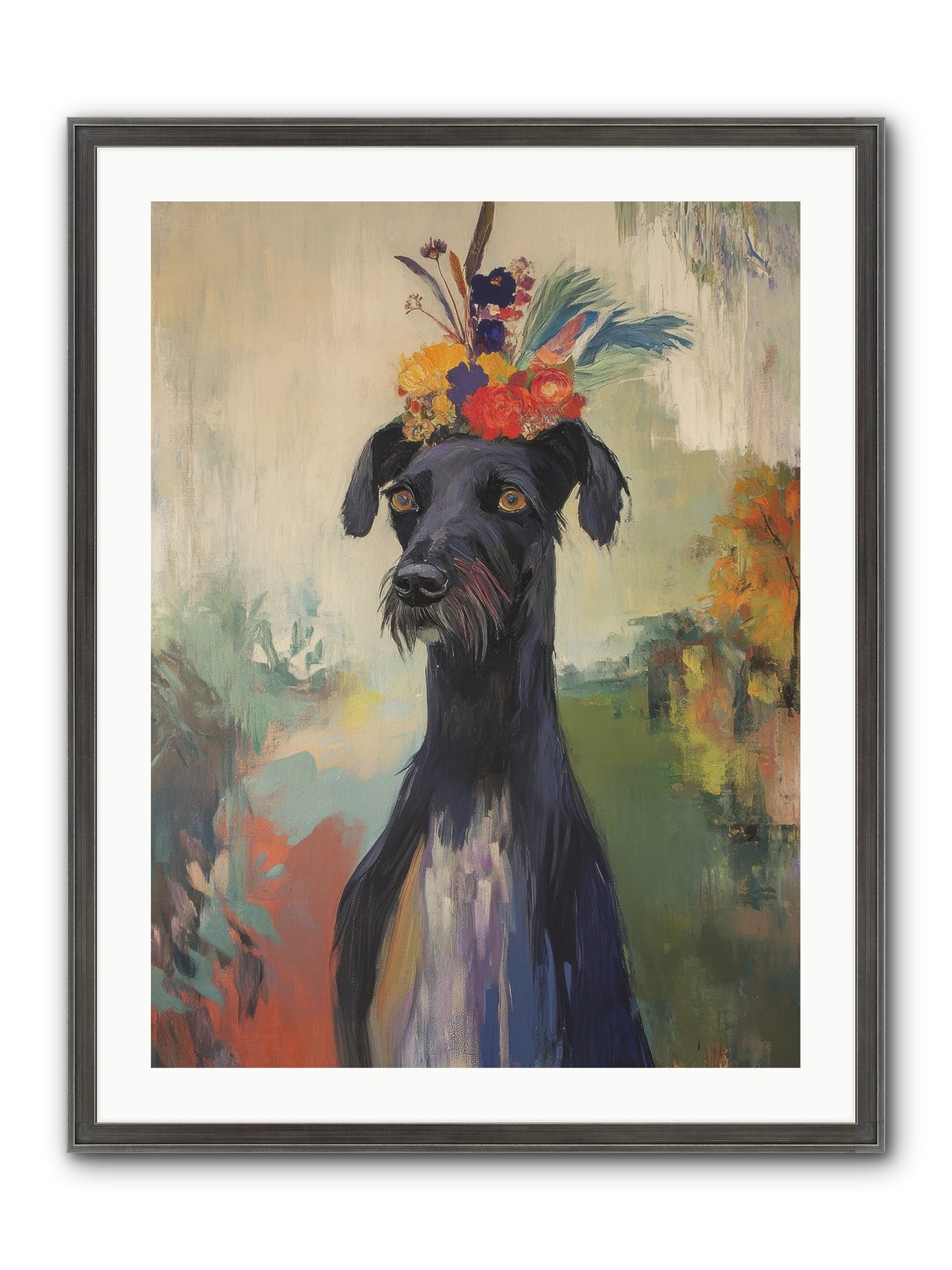 Poppet Framed Print - Slimwoods Black/Silver 24x32