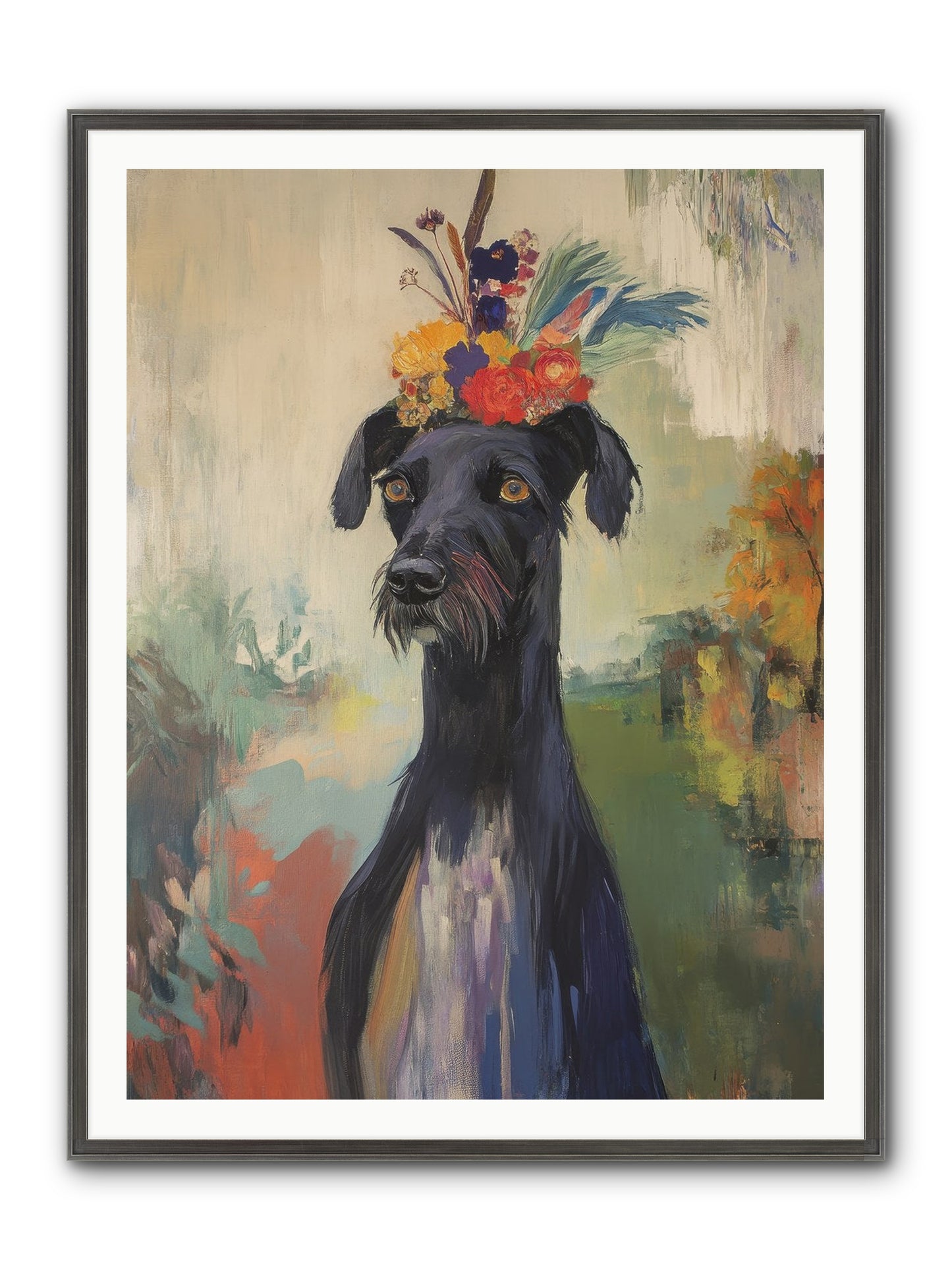 Poppet Framed Print - Slimwoods Black/Silver 36x48