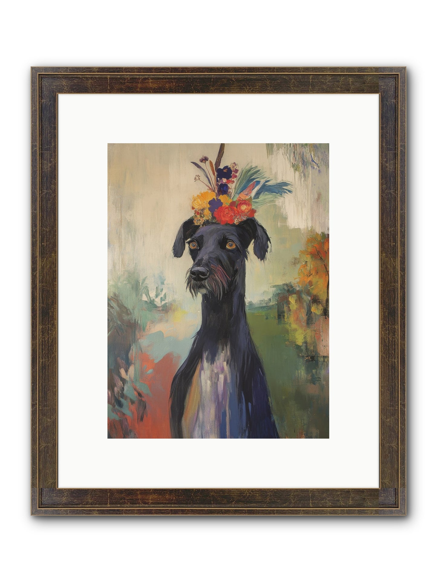 Poppet Framed Print - Slimwoods Black/Gold 9x12