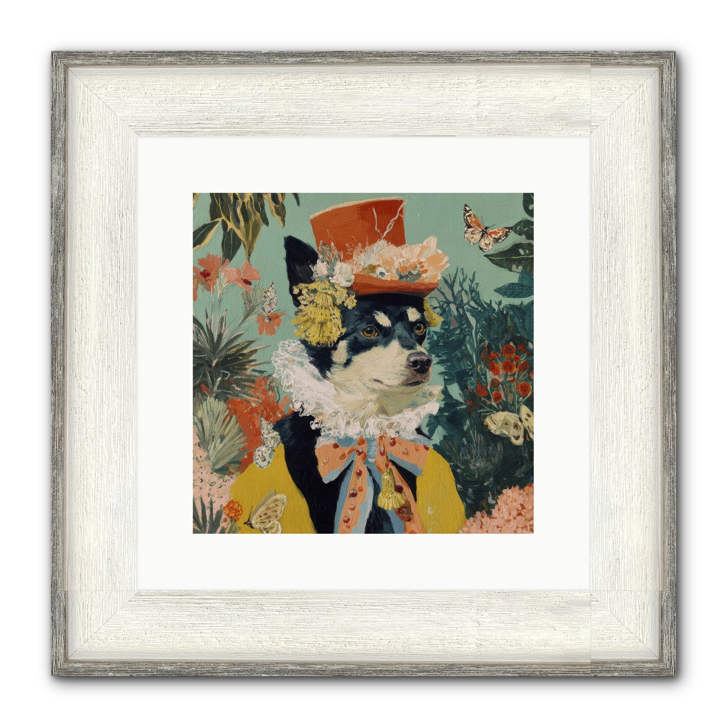 Poppy Penn Framed Print - Driftwood White 12x12