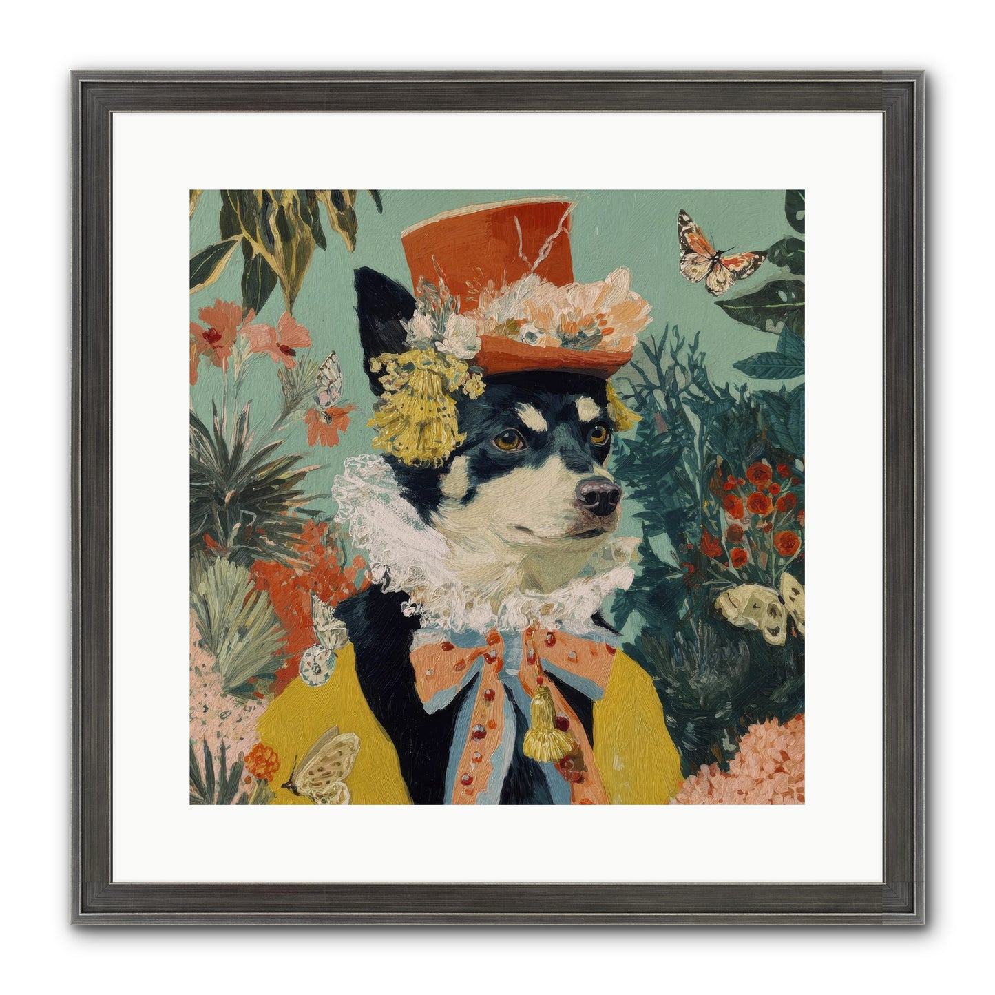 Poppy Penn Framed Print - Slimwoods Black/Silver 16x16