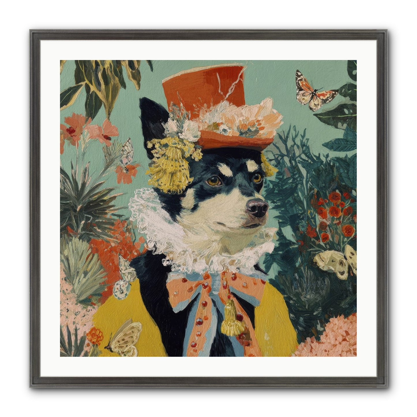 Poppy Penn Framed Print - Slimwoods Black/Silver 30x30