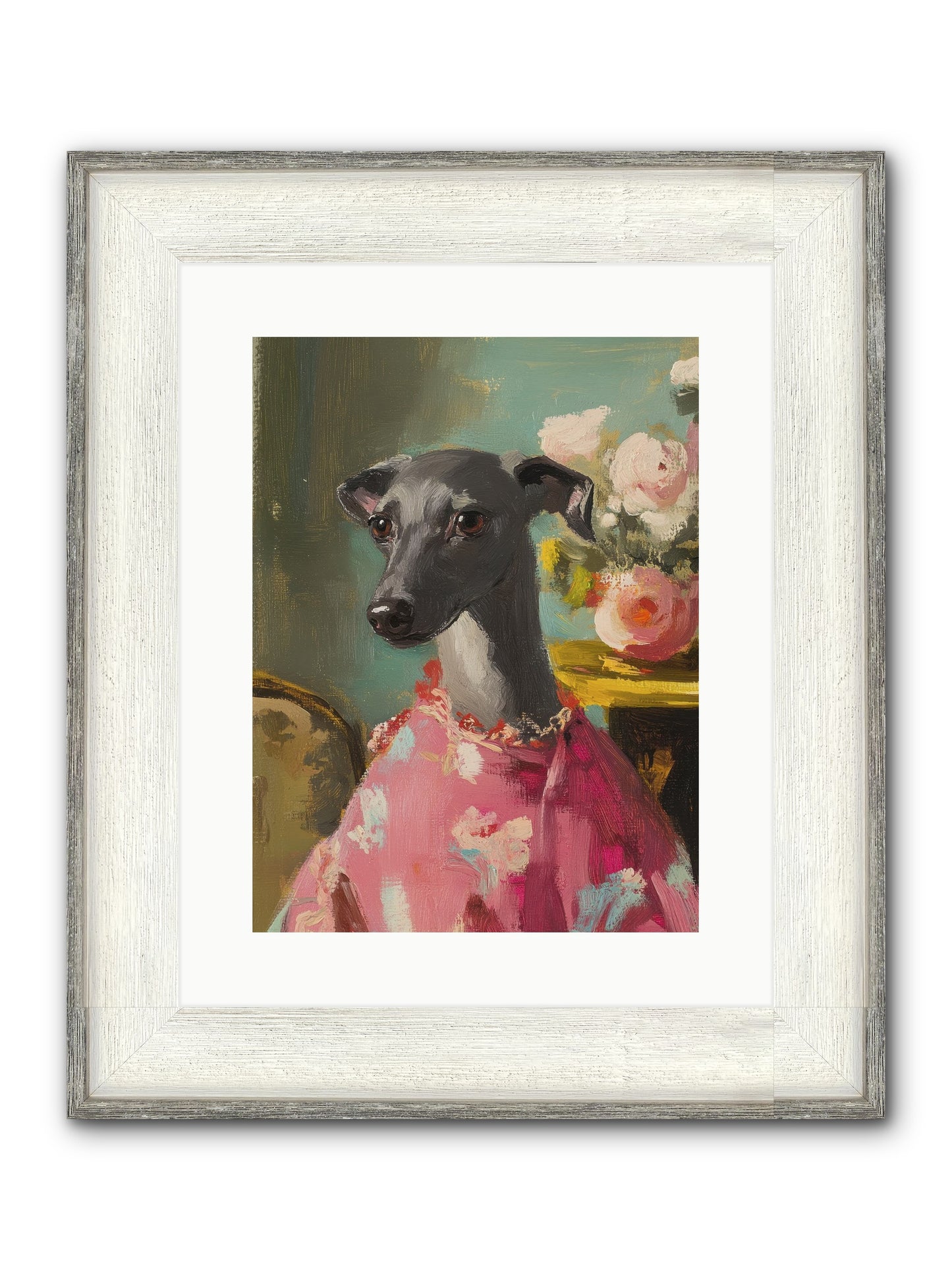 Poppy Wells Framed Print - Driftwood White 12x16