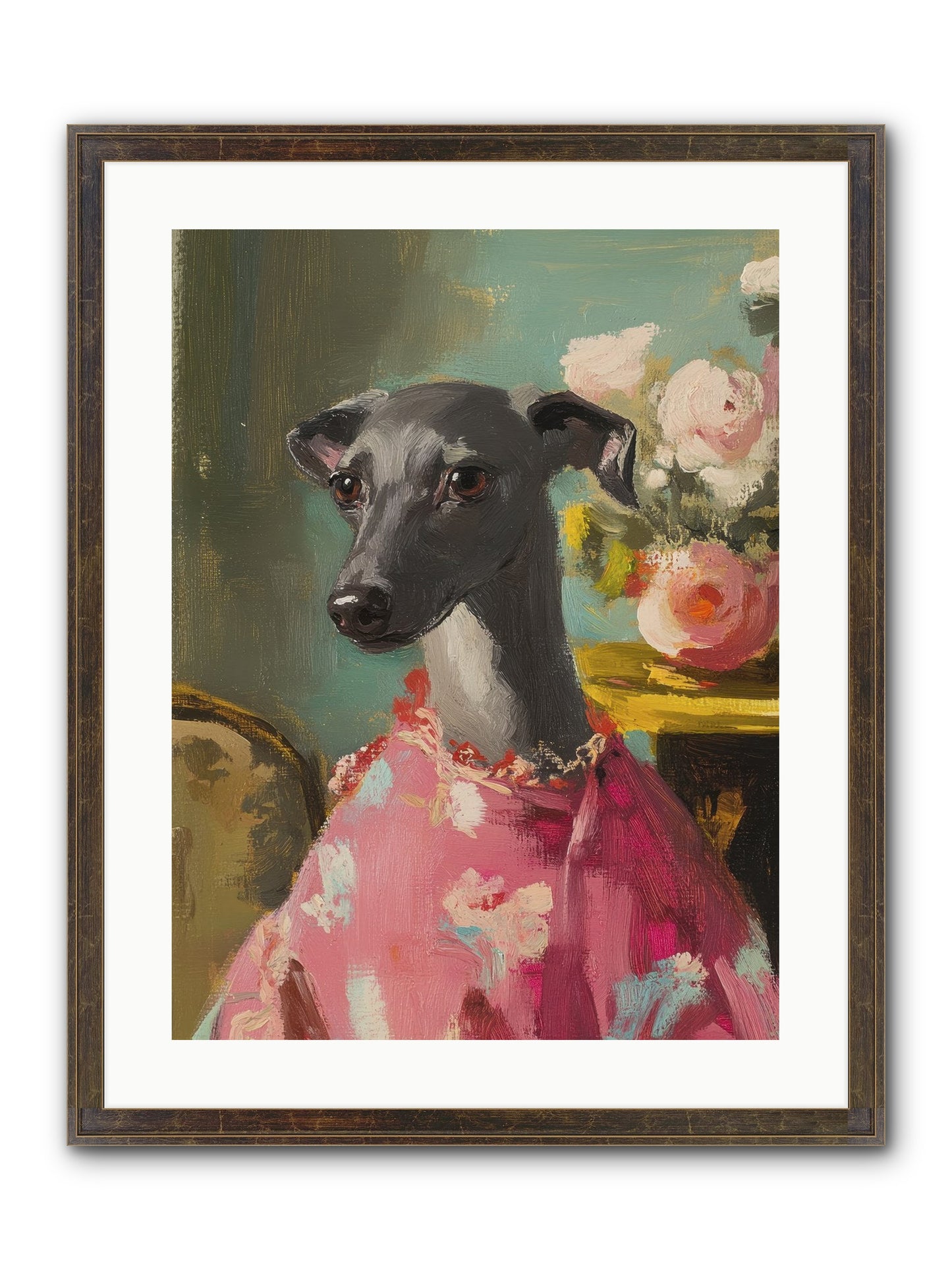 Poppy Wells Framed Print - Slimwoods Black/Gold 18x24