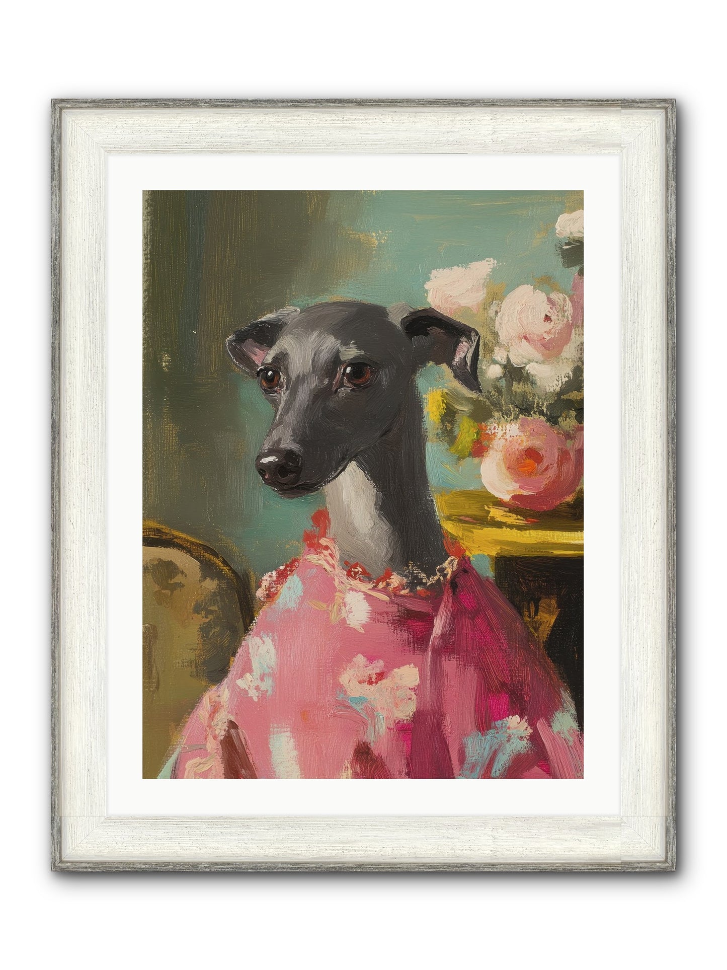 Poppy Wells Framed Print - Driftwood White 24x32
