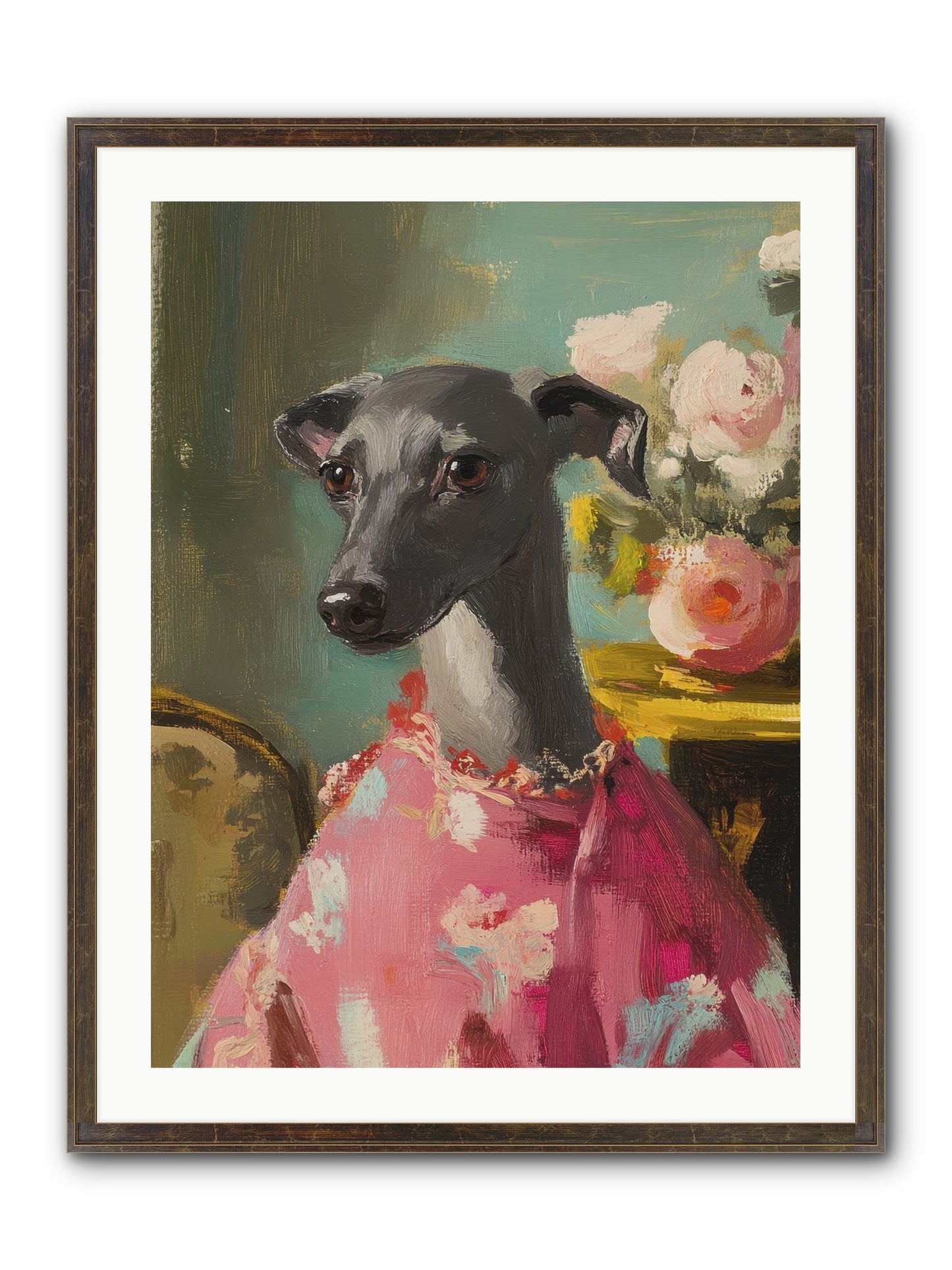 Poppy Wells Framed Print - Slimwoods Black/Gold 24x32
