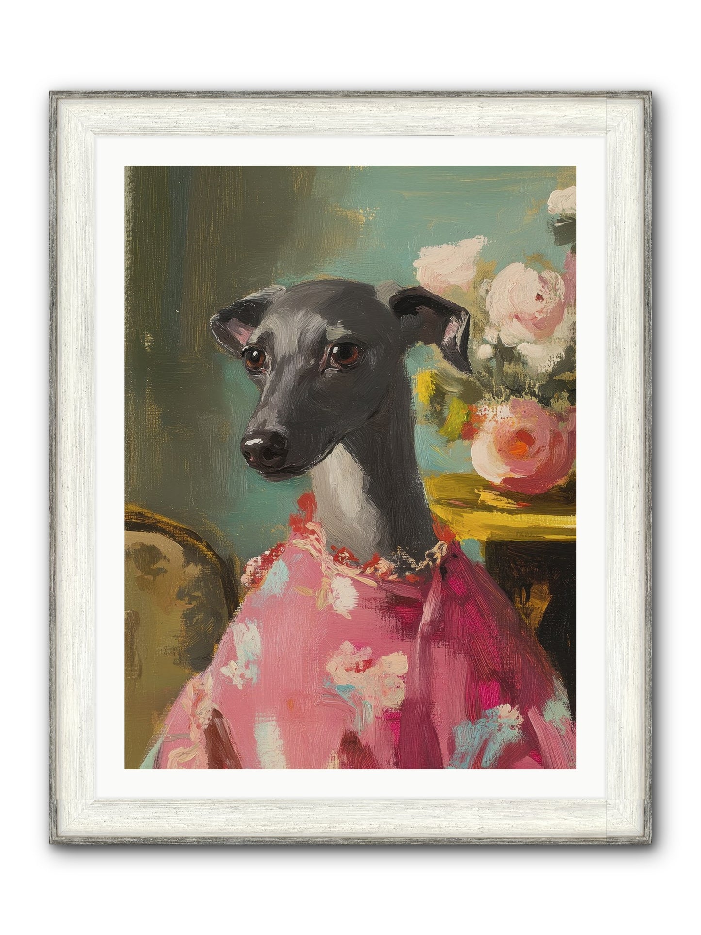 Poppy Wells Framed Print - Driftwood White 30x40