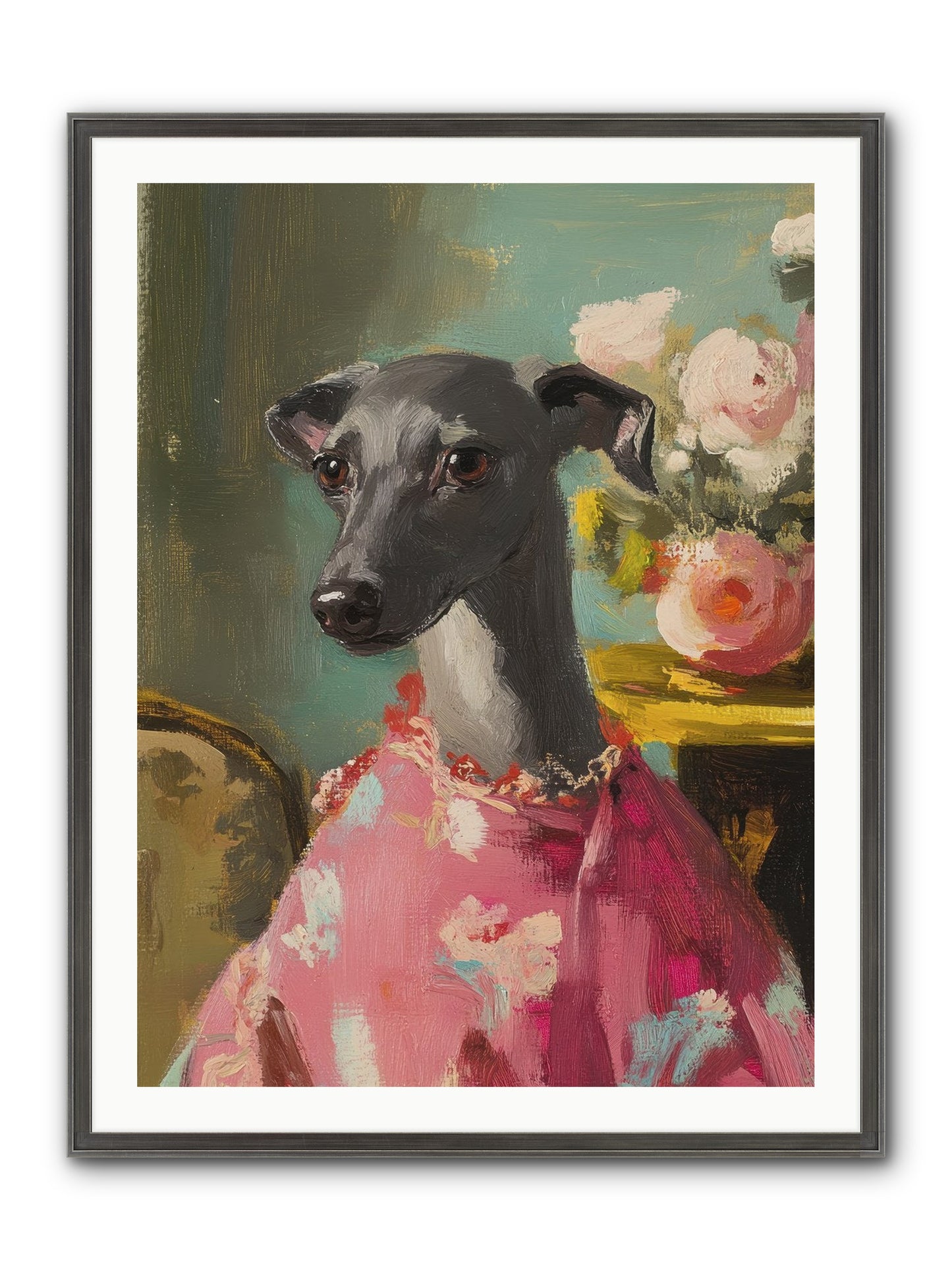 Poppy Wells Framed Print - Slimwoods Black/Silver 30x40