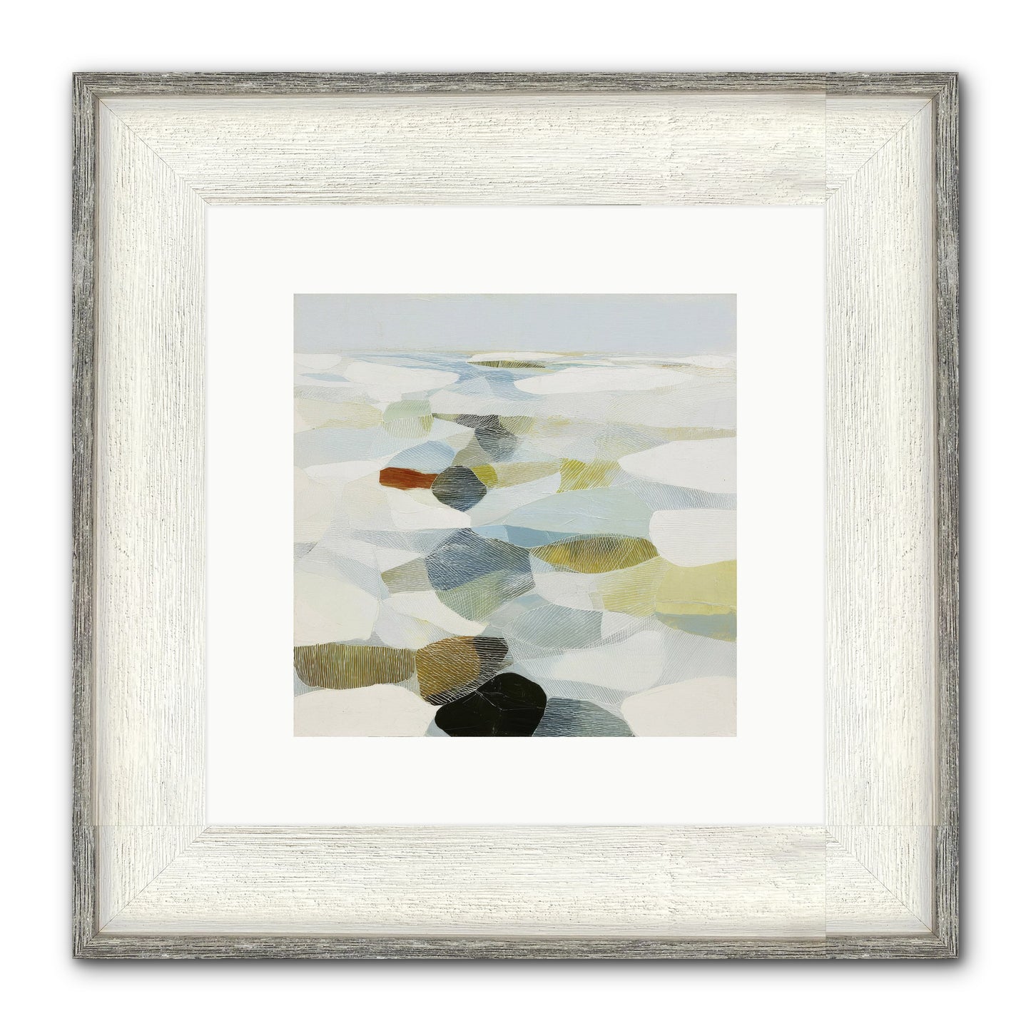 Porcelain Outlaw Framed Print - Driftwood White 10x10