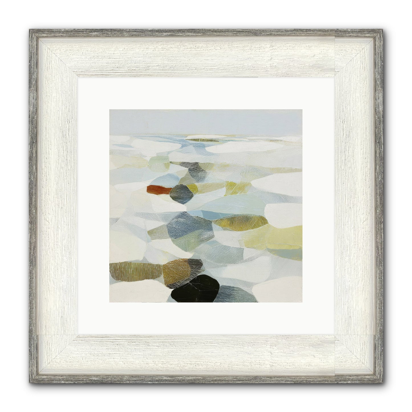 Porcelain Outlaw Framed Print - Driftwood White 12x12