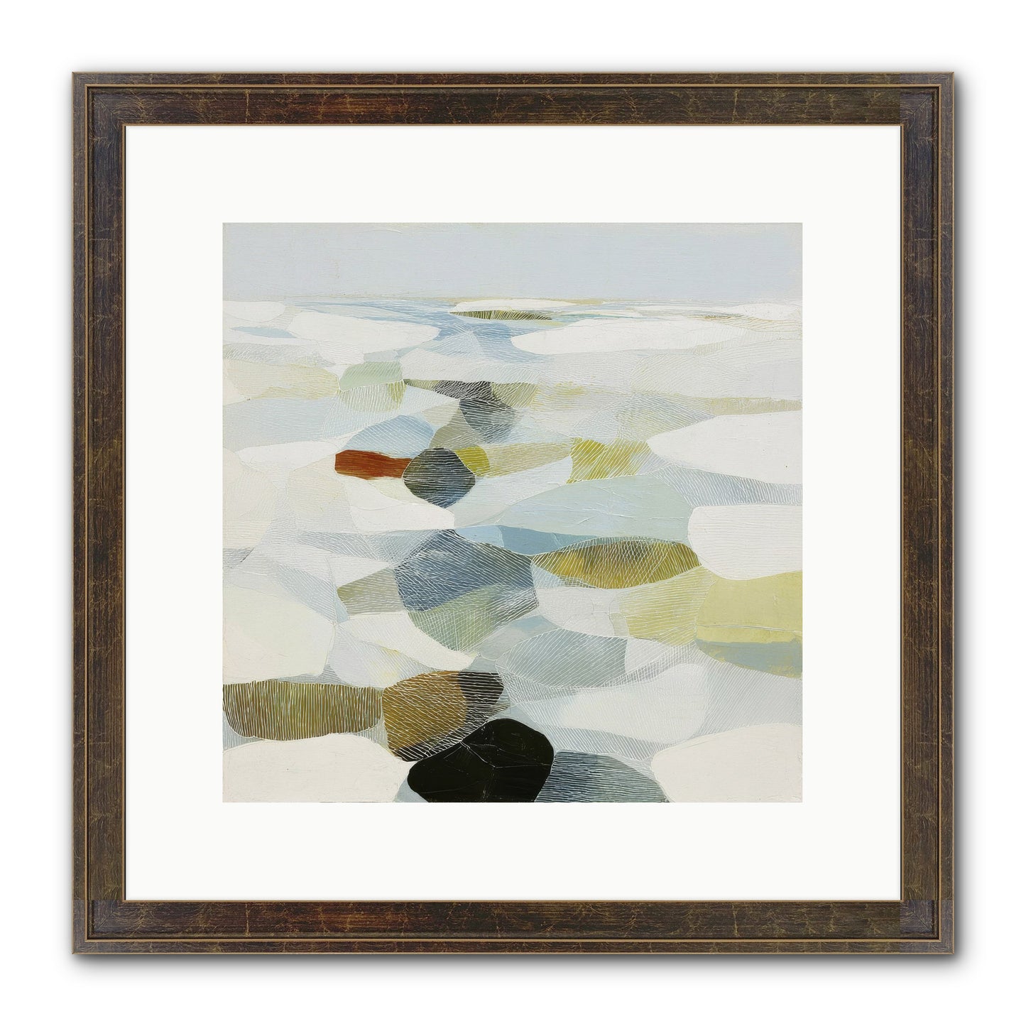 Porcelain Outlaw Framed Print - Slimwoods Black/Gold 12x12