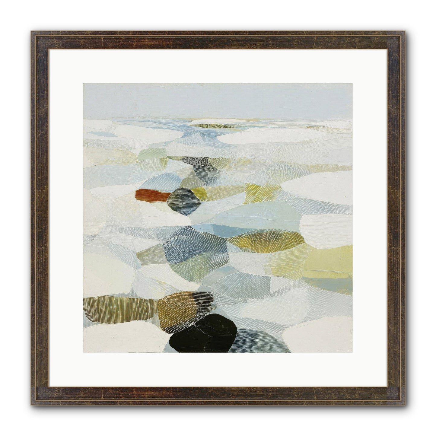 Porcelain Outlaw Framed Print - Slimwoods Black/Gold 16x16