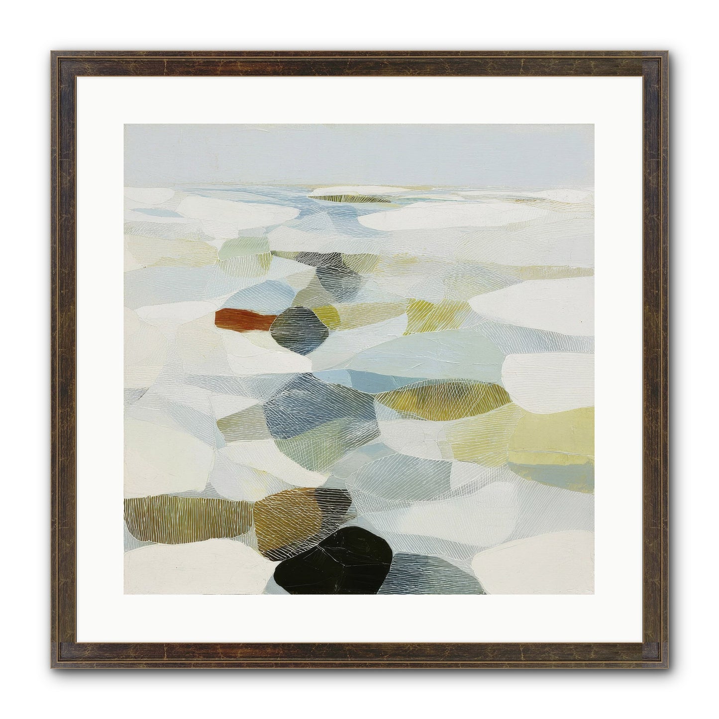 Porcelain Outlaw Framed Print - Slimwoods Black/Gold 20x20