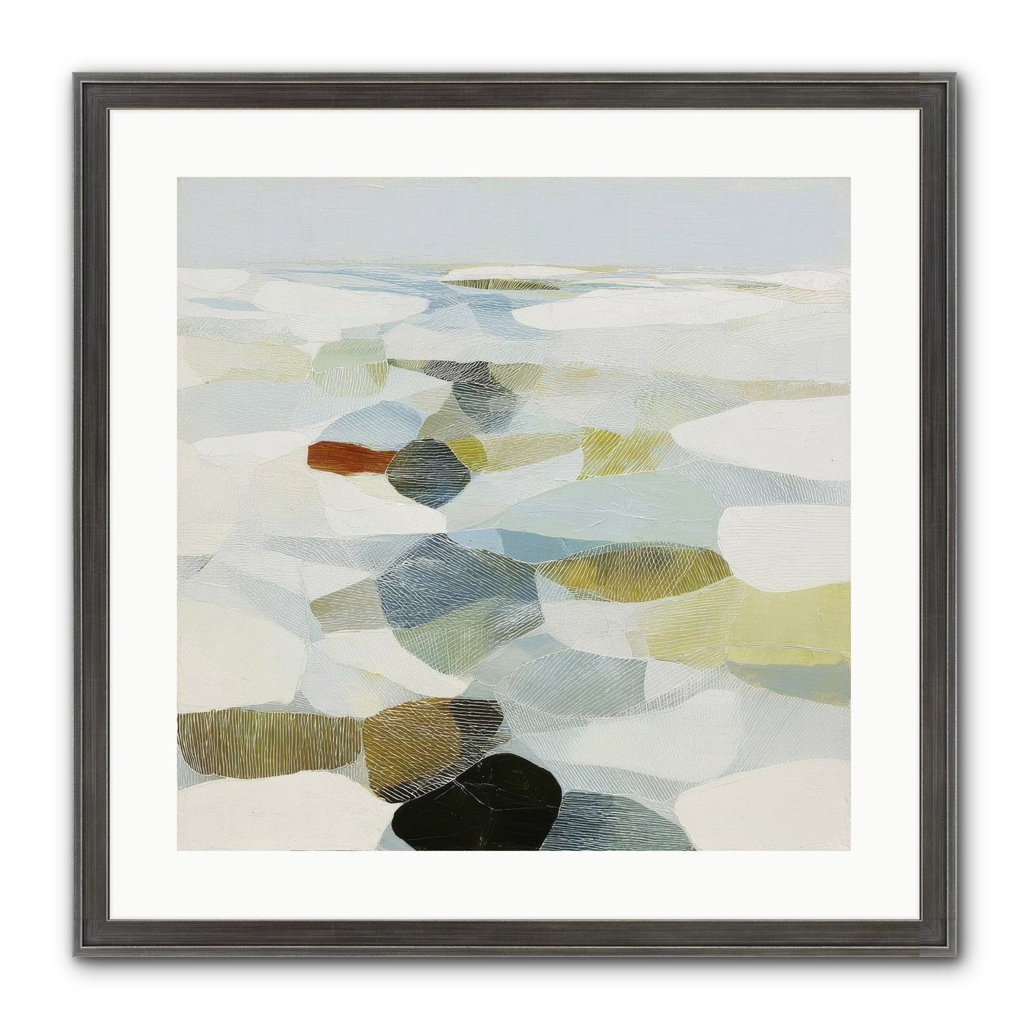 Porcelain Outlaw Framed Print - Slimwoods Black/Silver 20x20
