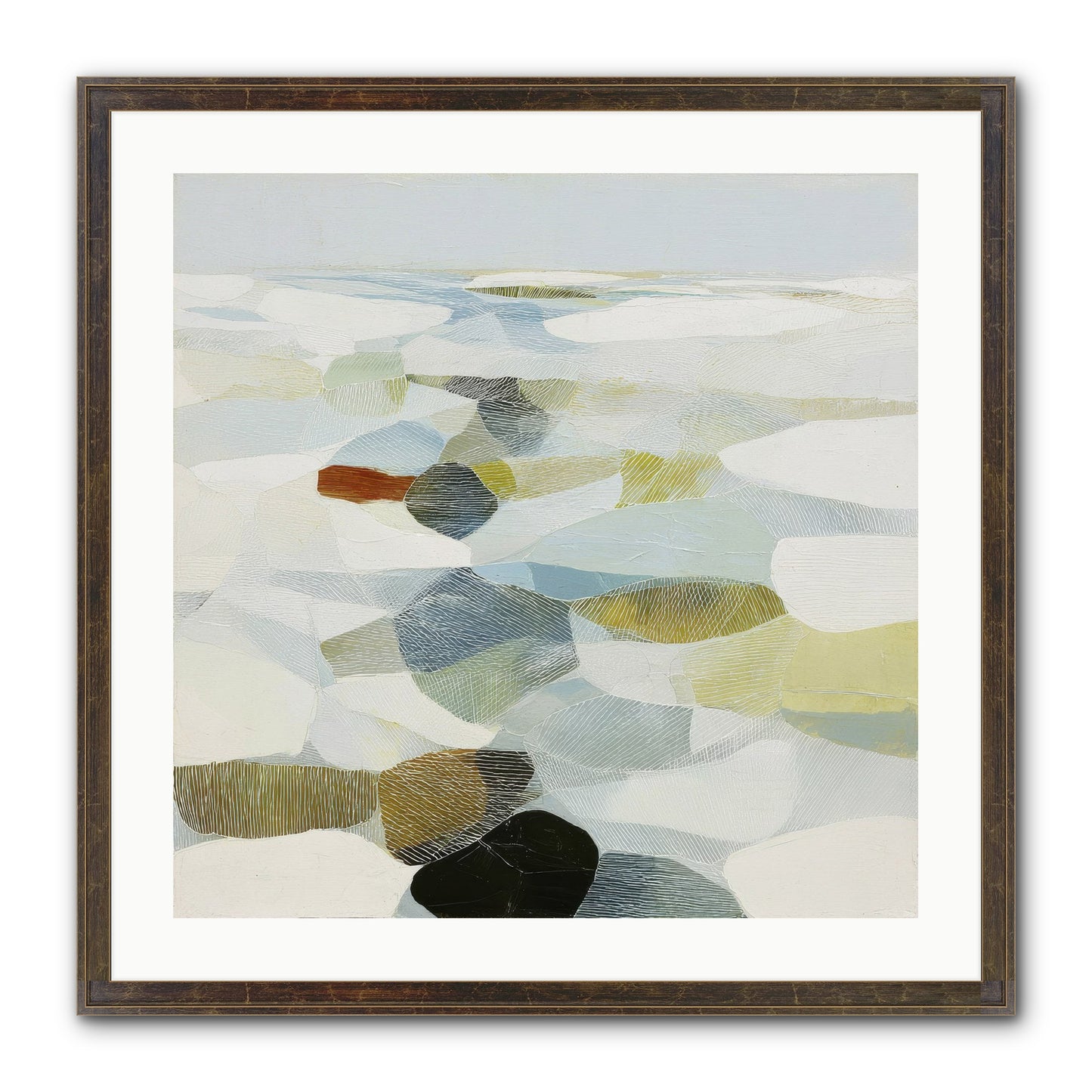 Porcelain Outlaw Framed Print - Slimwoods Black/Gold 24x24
