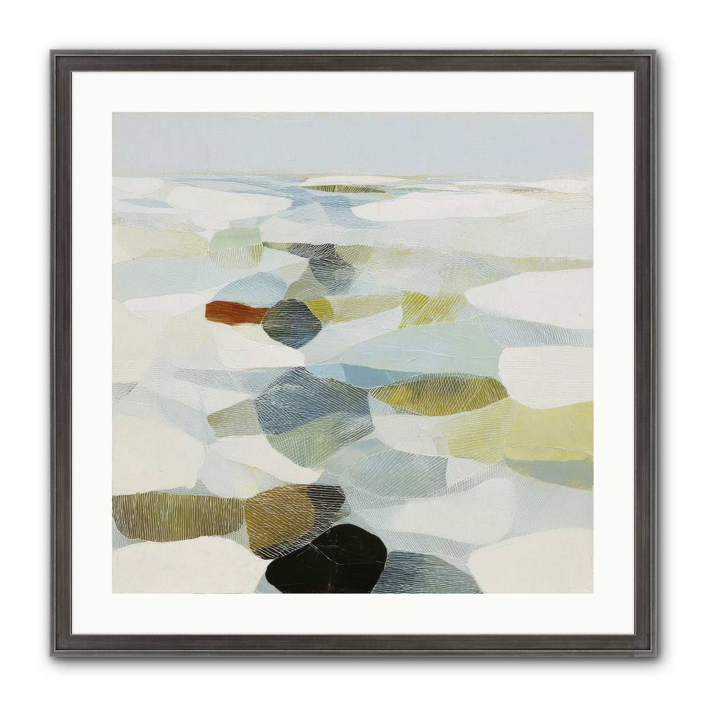 Porcelain Outlaw Framed Print - Slimwoods Black/Silver 24x24