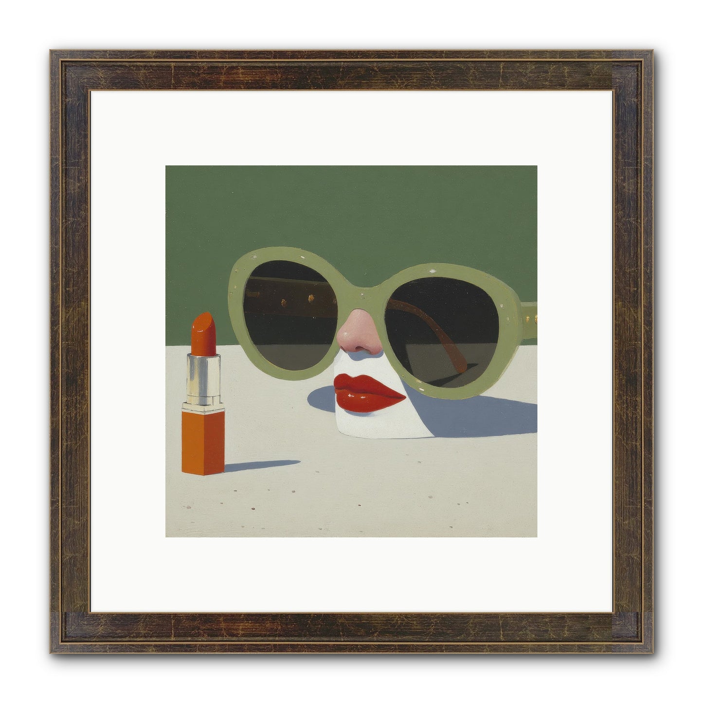 Portrait Of The Vanished Self Framed Print - Slimwoods Black/Gold 10x10