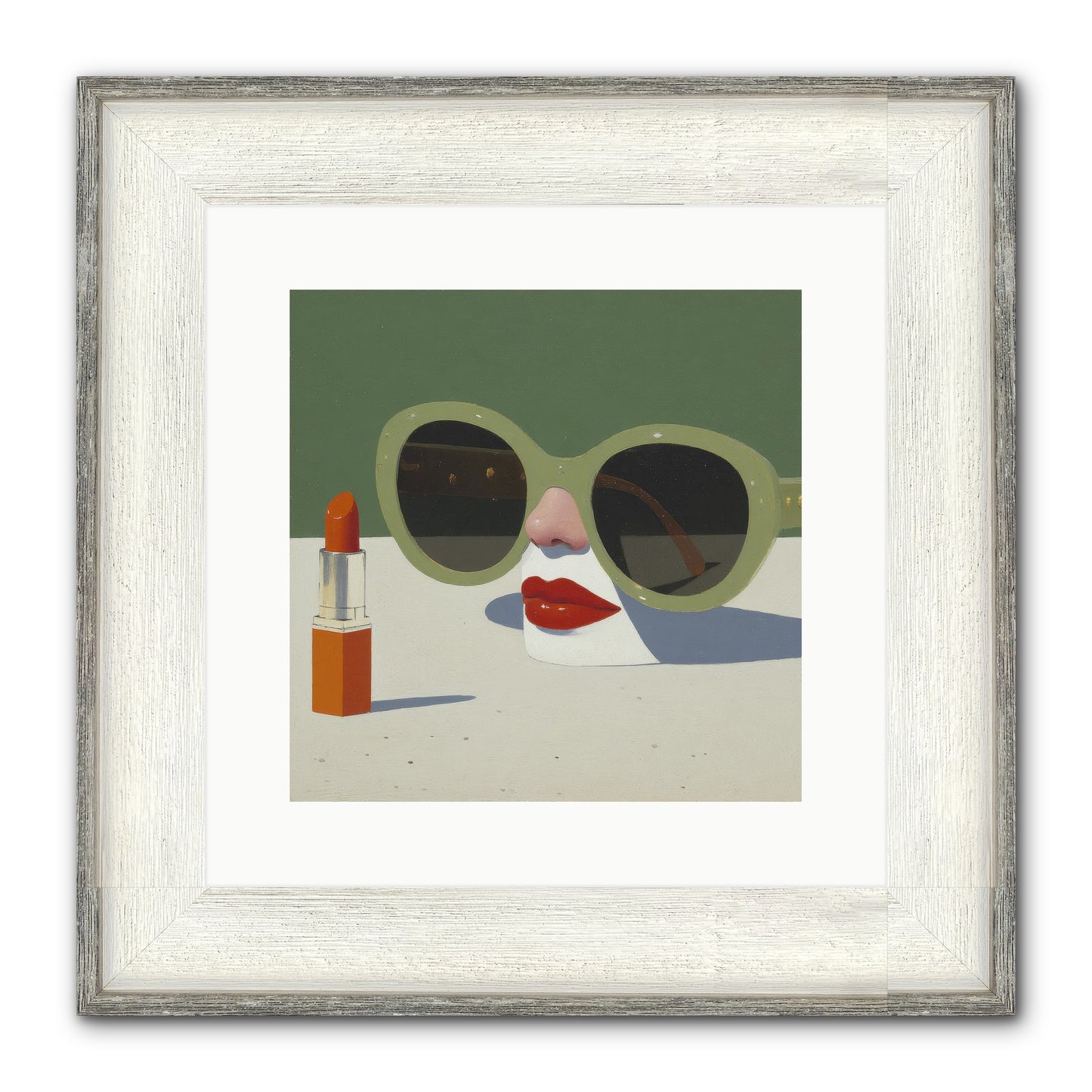 Portrait Of The Vanished Self Framed Print - Driftwood White 12x12