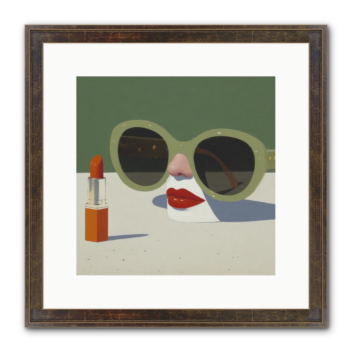 Portrait Of The Vanished Self Framed Print - Slimwoods Black/Gold 12x12