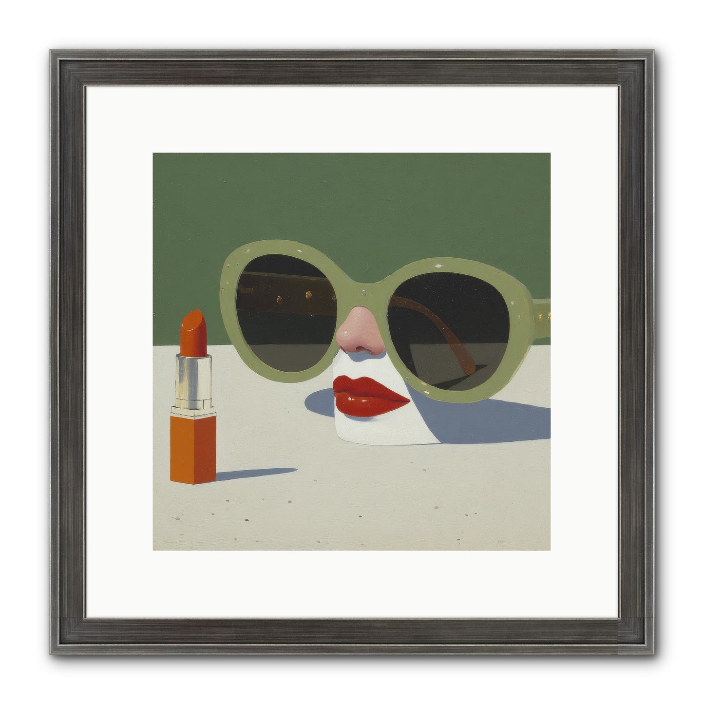 Portrait Of The Vanished Self Framed Print - Slimwoods Black/Silver 12x12