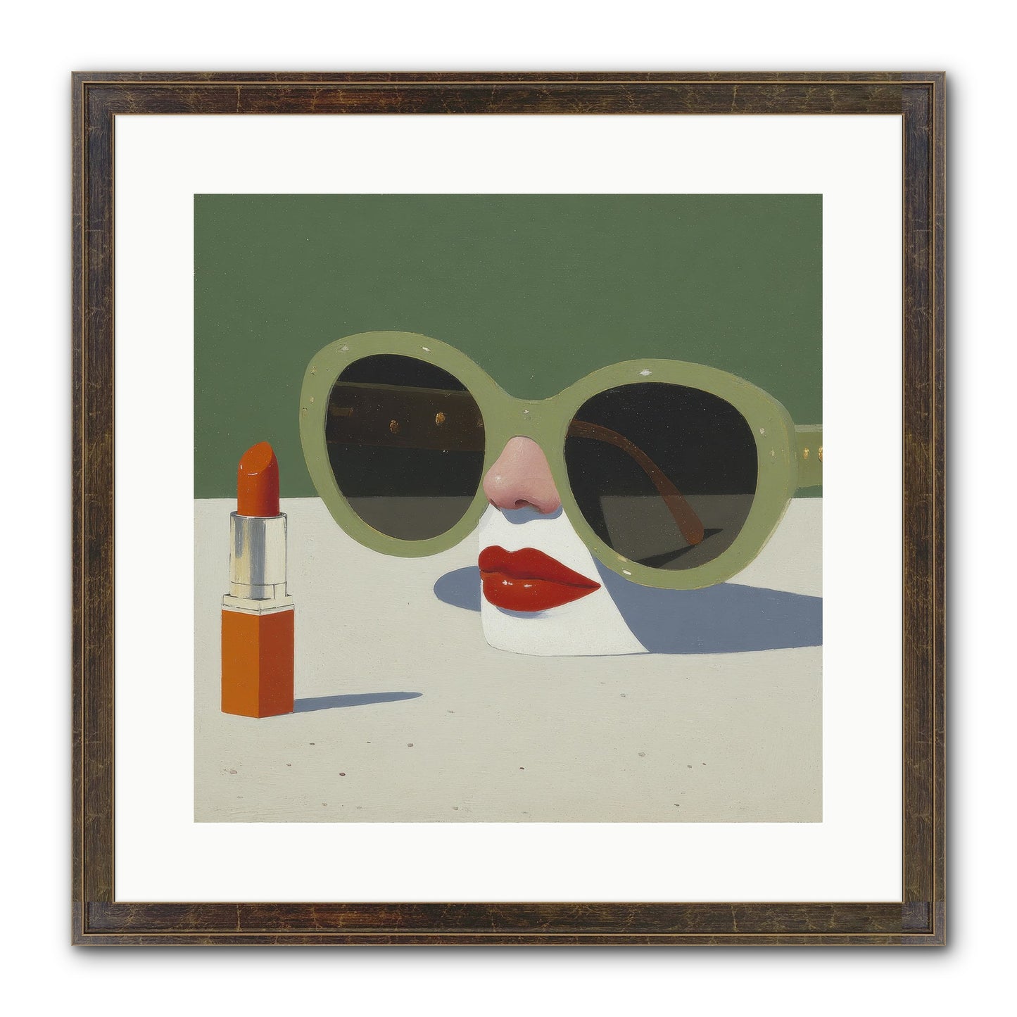 Portrait Of The Vanished Self Framed Print - Slimwoods Black/Gold 16x16