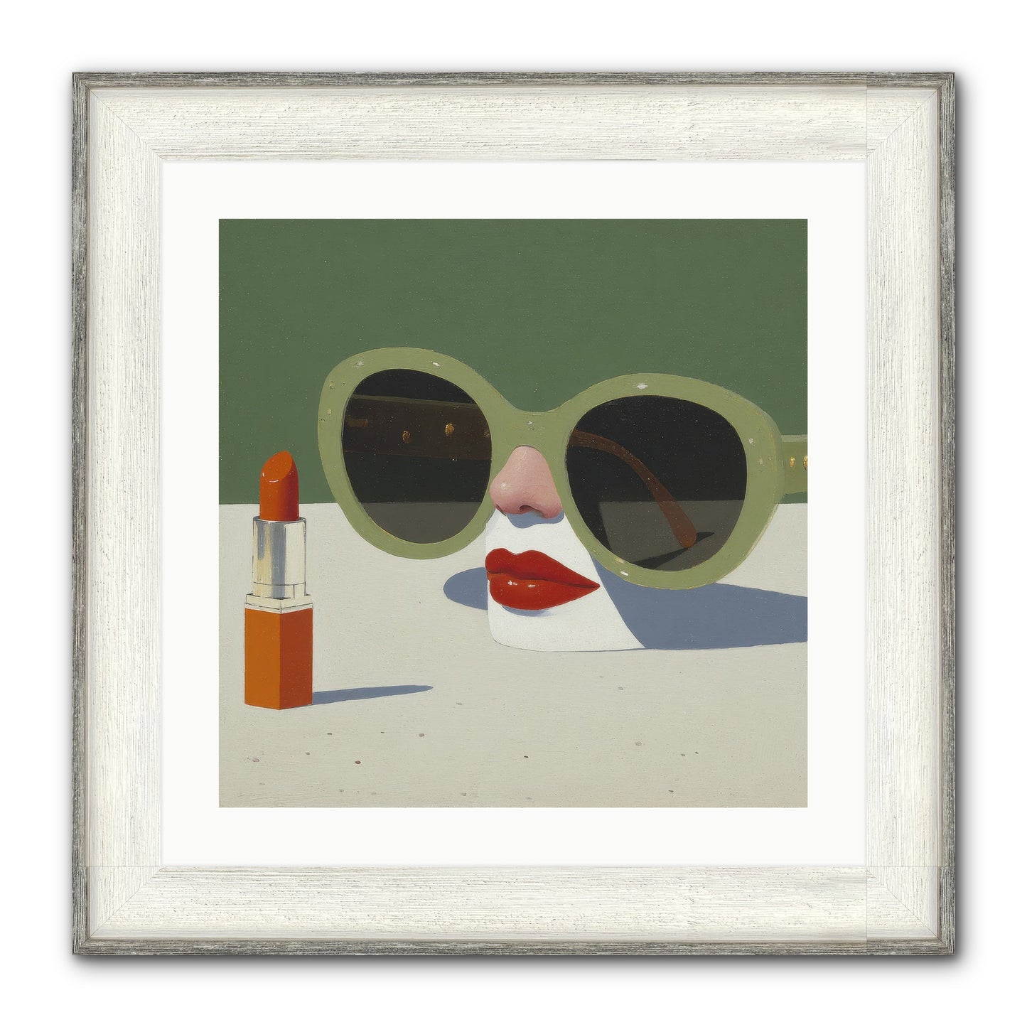 Portrait Of The Vanished Self Framed Print - Driftwood White 20x20