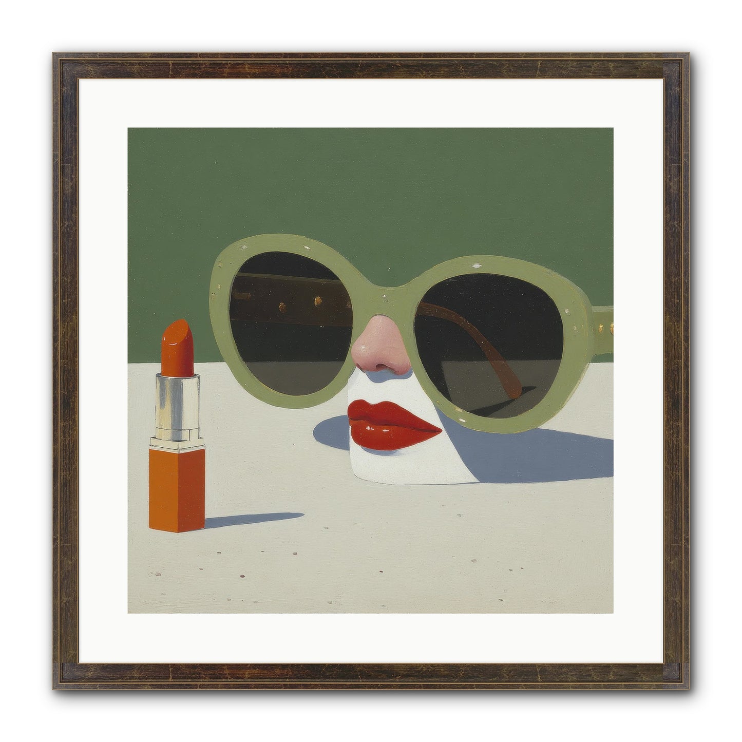 Portrait Of The Vanished Self Framed Print - Slimwoods Black/Gold 20x20