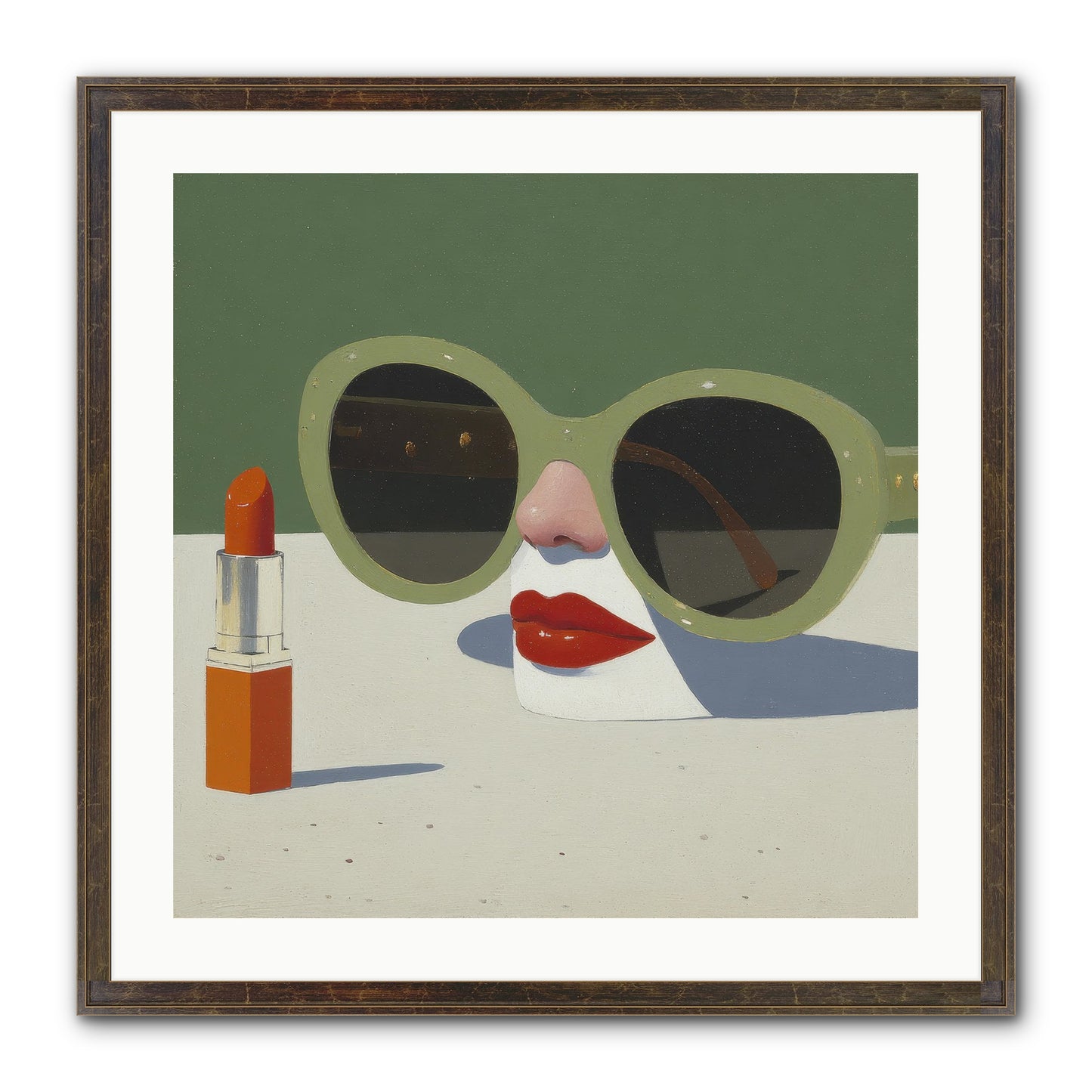 Portrait Of The Vanished Self Framed Print - Slimwoods Black/Gold 24x24