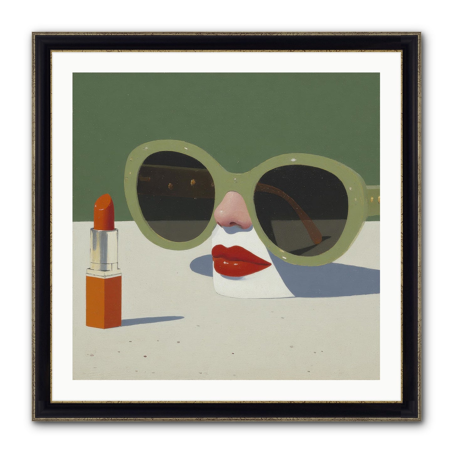 Portrait Of The Vanished Self Framed Print - Black & Gold 30x30