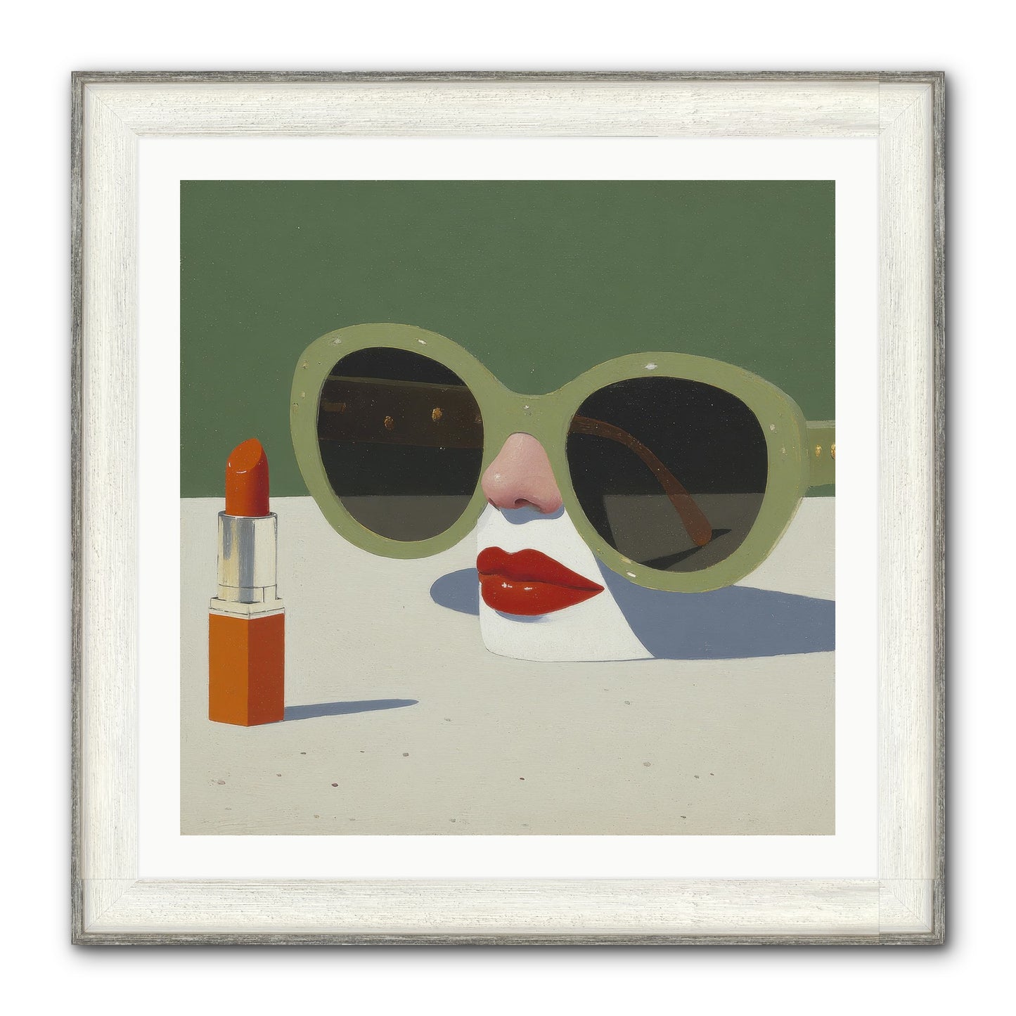 Portrait Of The Vanished Self Framed Print - Driftwood White 30x30