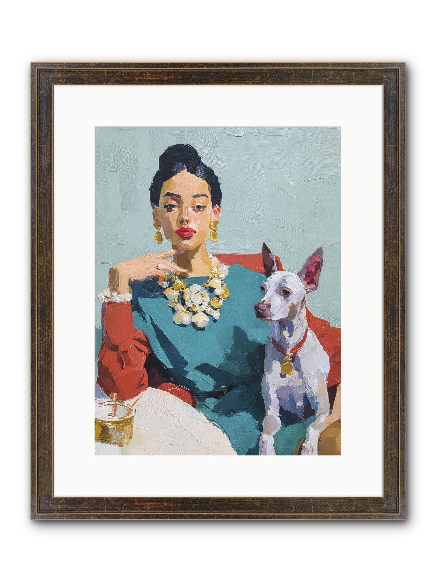 Portraits From Clover Lane Framed Print - Slimwoods Black/Gold 12x16