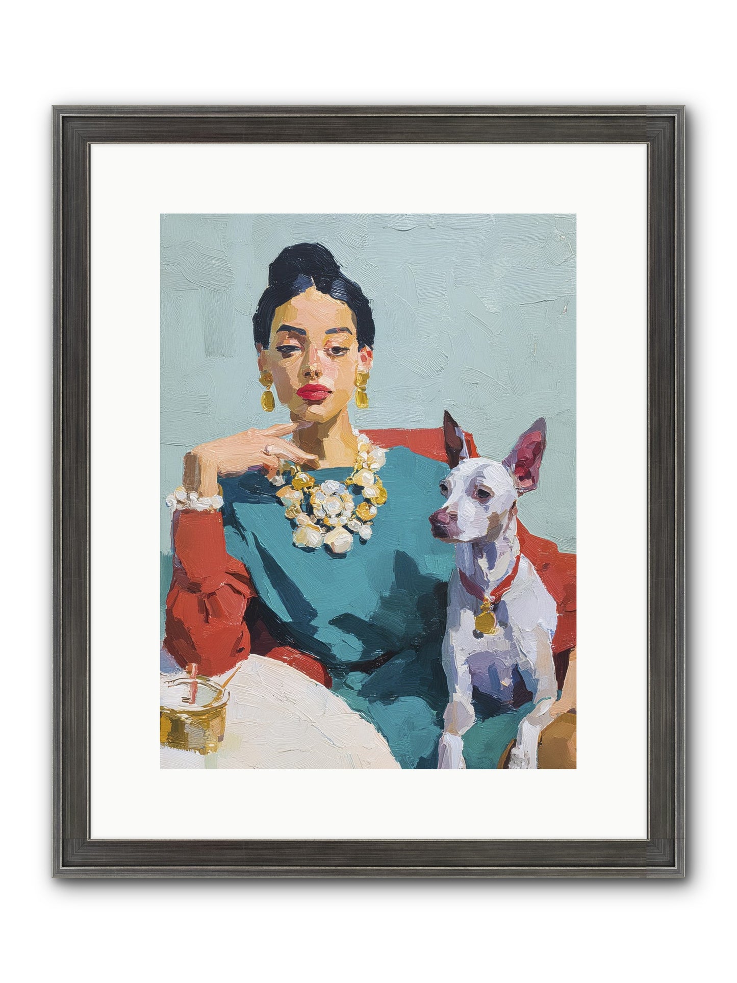 Portraits From Clover Lane Framed Print - Slimwoods Black/Silver 12x16
