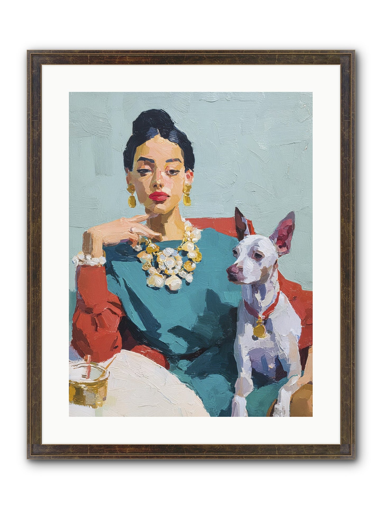Portraits From Clover Lane Framed Print - Slimwoods Black/Gold 18x24