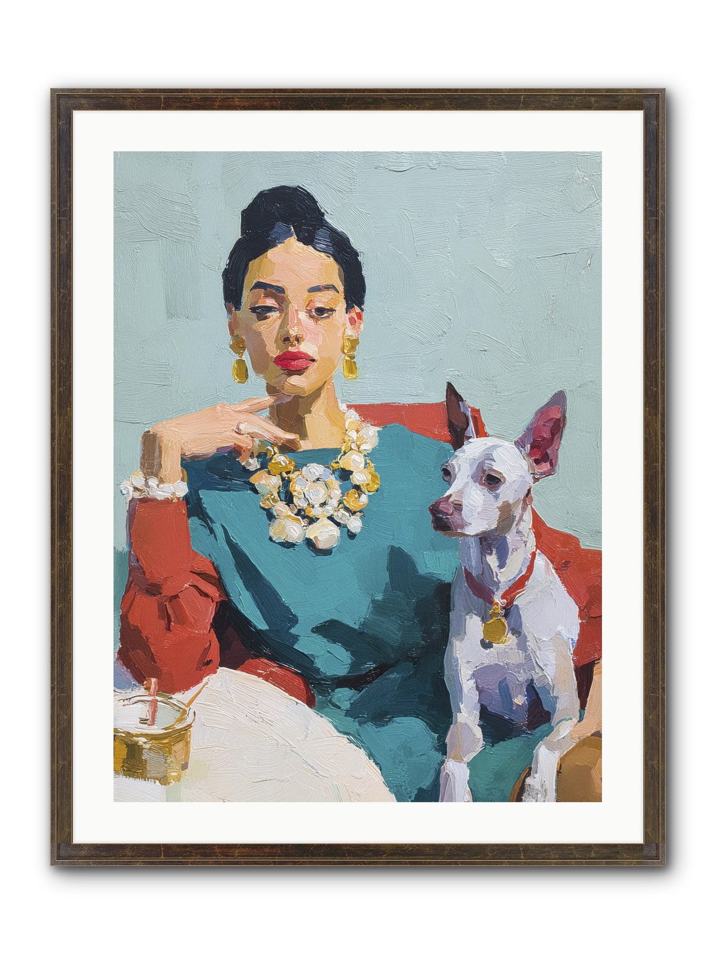 Portraits From Clover Lane Framed Print - Slimwoods Black/Gold 24x32