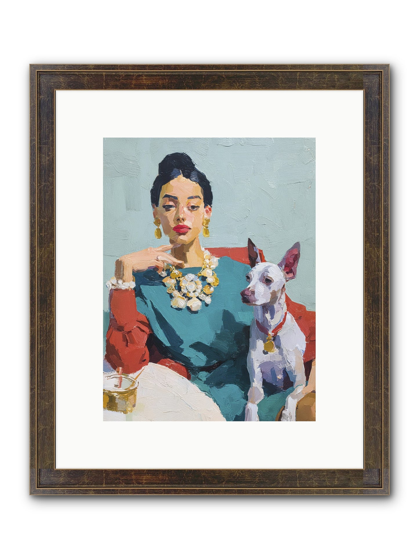 Portraits From Clover Lane Framed Print - Slimwoods Black/Gold 9x12