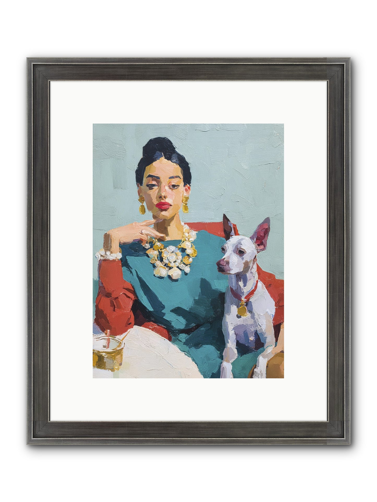 Portraits From Clover Lane Framed Print - Slimwoods Black/Silver 9x12